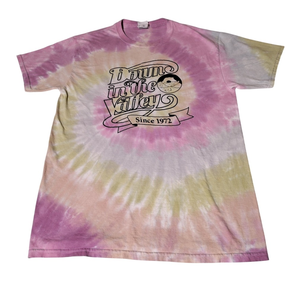 Down In The Valley Colortone Pink Tie Dye‎ T-Shirt Shirt Sleeve Sz M